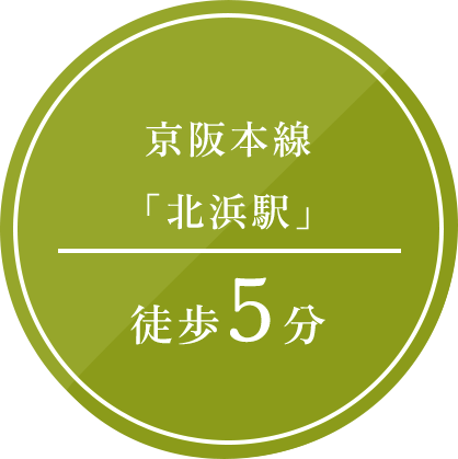 北浜線から徒歩４分